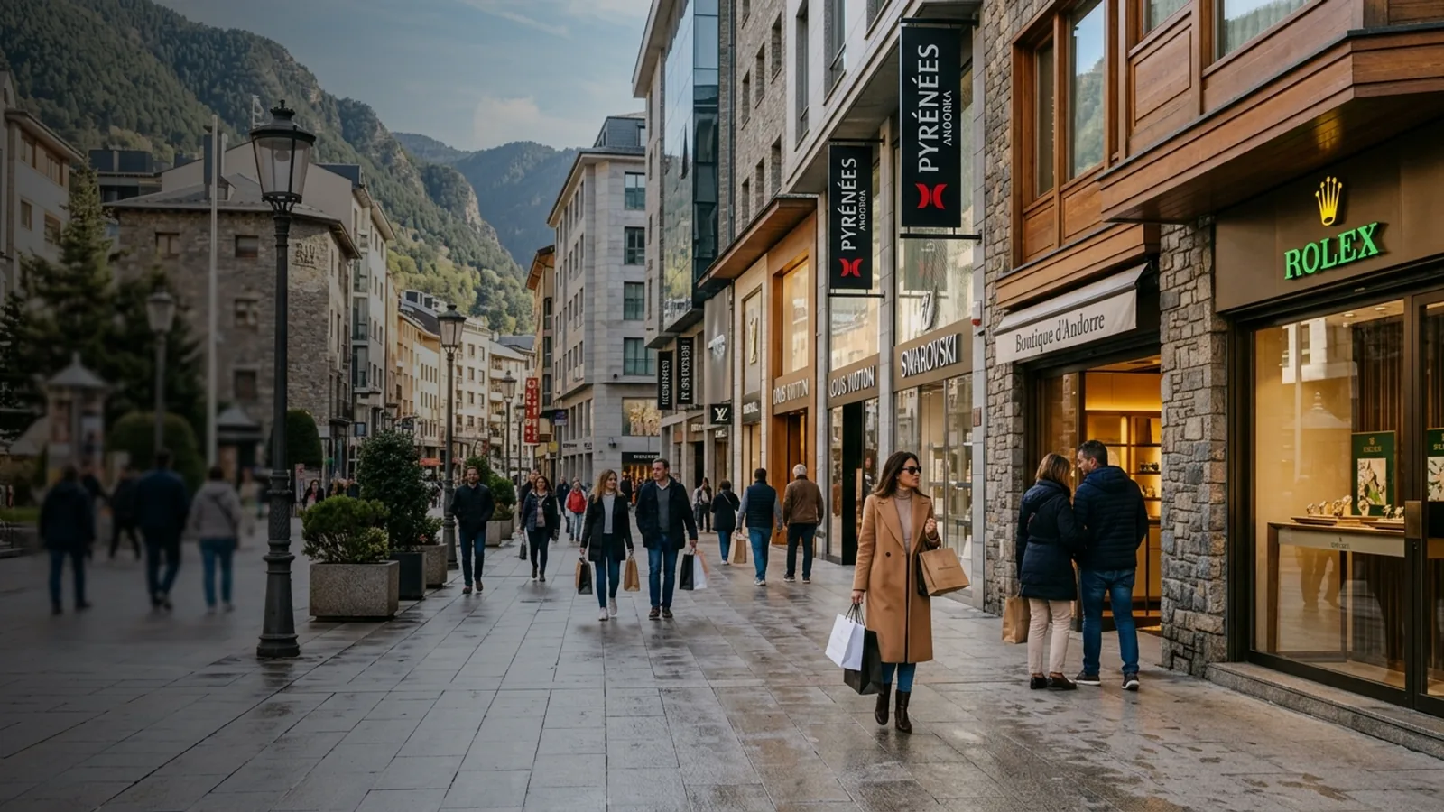 Rue commerçante d’Andorre, boutiques où exercer une société commerciale