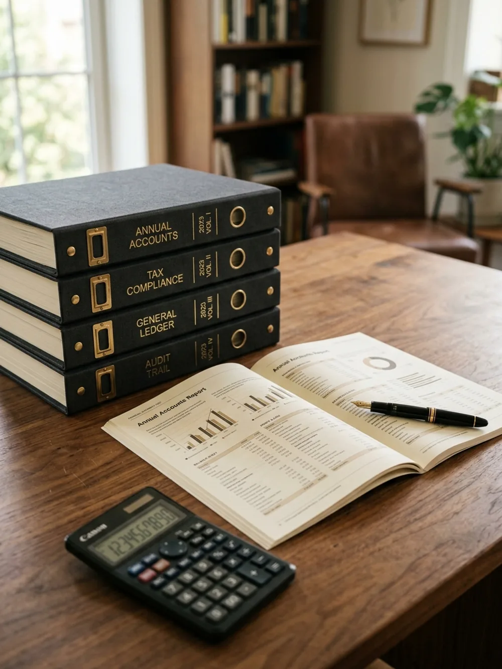 Comptes annuels, classeurs et calculatrice : la comptabilité d’une société andorrane