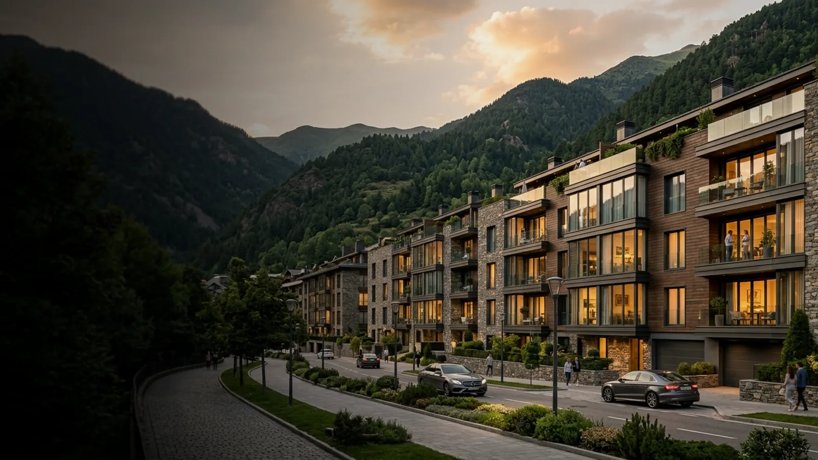 Immeubles résidentiels modernes en Andorre, investissement immobilier dans la vallée