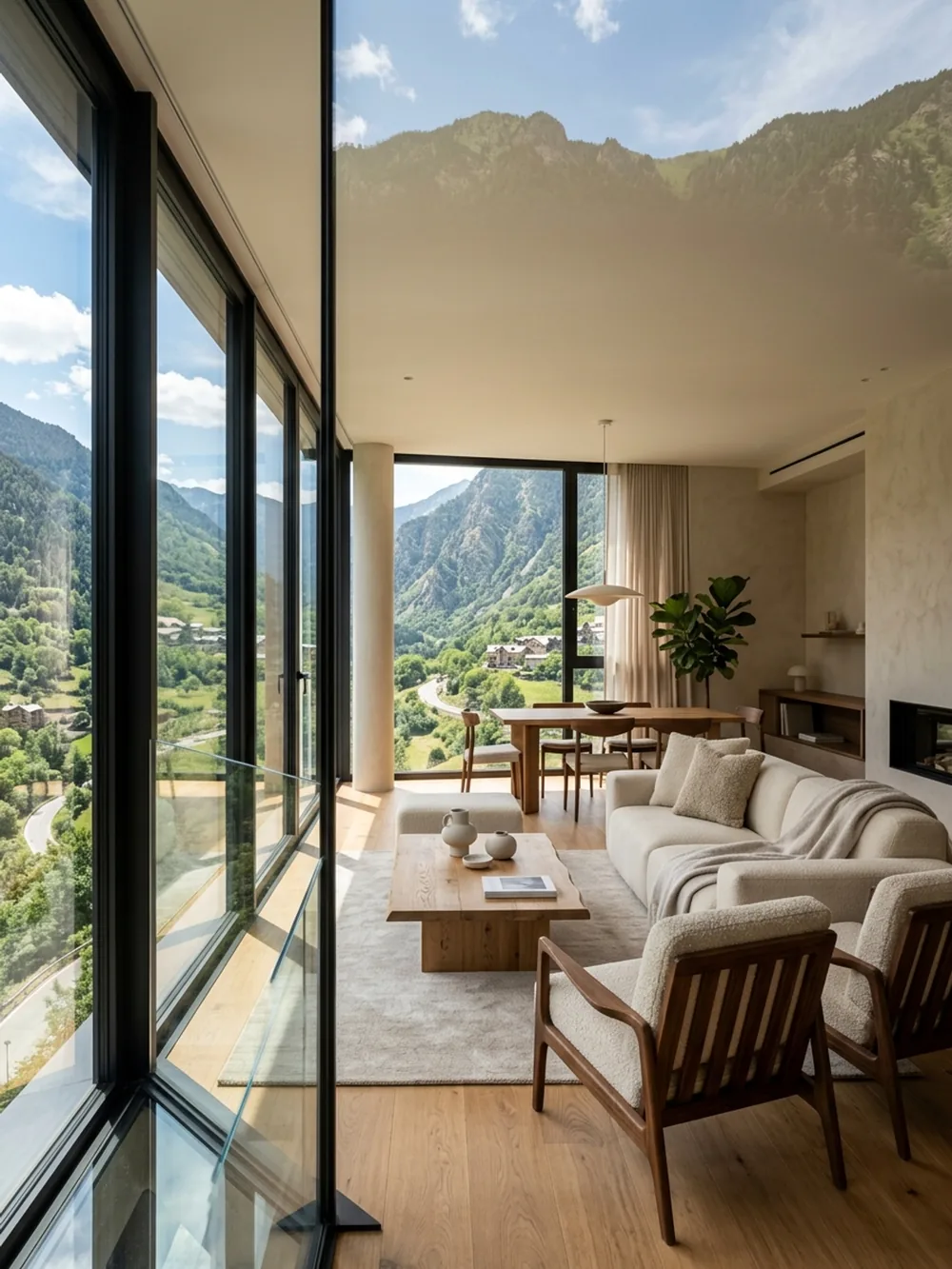 Appartement moderne en Andorre avec vue sur les montagnes, bien d’investissement