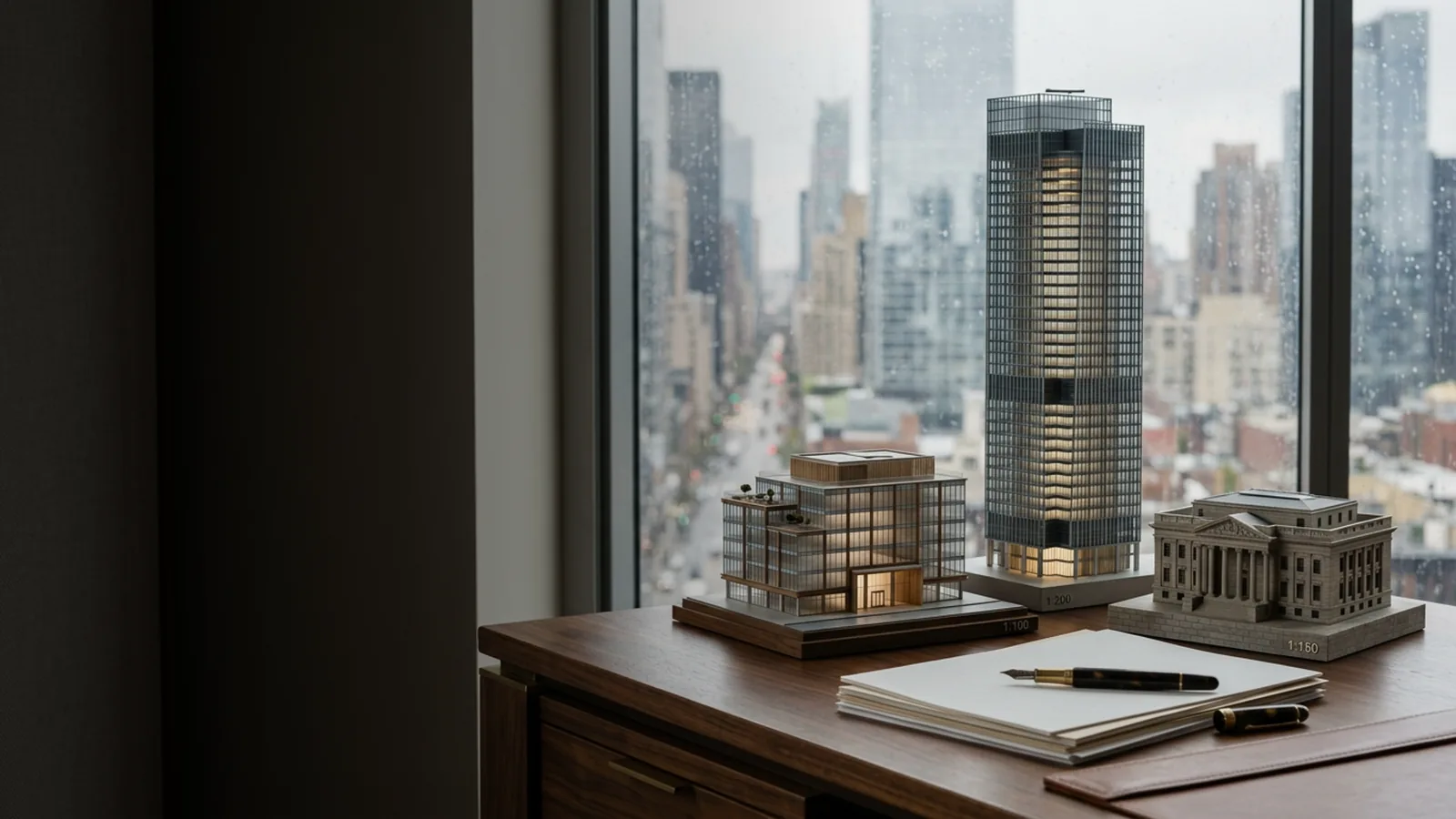 Choisir la forme de société en Andorre : maquettes d’immeubles symbolisant SL, SA et holding